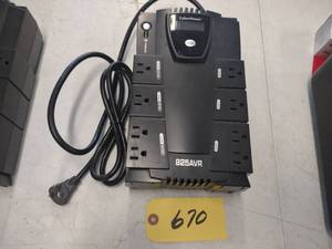lot 670 image: Cyber Power 825 Battery Backup...