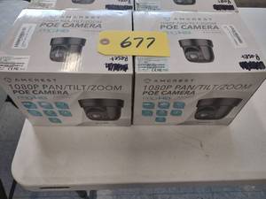 lot 677 image: (2) Am Crest 1080P PanTiltZoom PO...