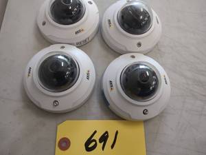 lot 691 image: (4) Axis M3044V Cameras...
