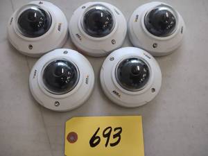 lot 693 image: (5) Axis M3044V Cameras...
