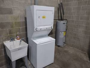 lot 710 image: Frigidaire Stacked Electric Washer ...