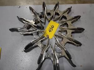 lot 456 image: (12) 6 Pinch Clamps...