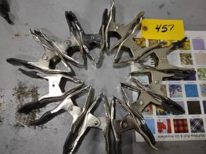 lot 457 image: (12) 6 Pinch Clamps...