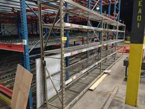 lot 460 image: (3) Sections Racking 96x24x96...