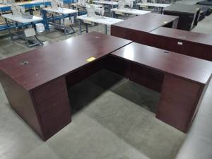 lot 518 image: Hon Office Desk, 72x35, with Secret...
