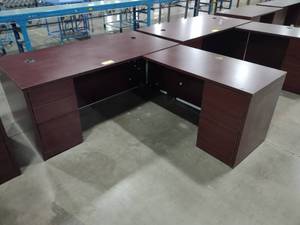 lot 523 image: Hon Office Desk, 72x35, with Secret...