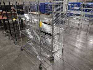 lot 539 image: (2) Wire Carts...