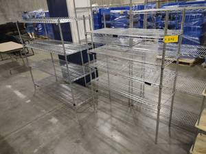 lot 542 image: (2) Wire Racks...