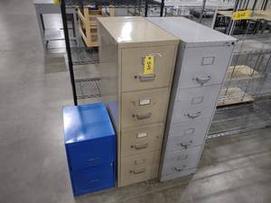 lot 545 image: (3) File Cabinets...