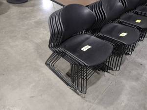 lot 550 image: (8) Trendway Stacking Chairs...