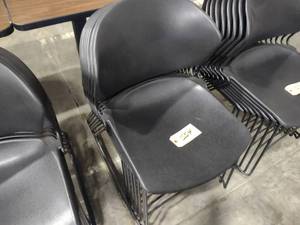 lot 554 image: (8) Trendway Stacking Chairs...