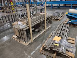 lot 334 image: Xtreme Garage Racking on 3 Skids...