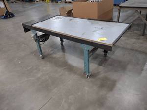 lot 342 image: Rolling Bench with Outlets and Long...