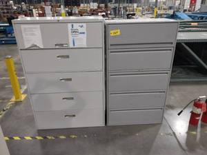 lot 364 image: (2) 5 Drawer Lateral Files...