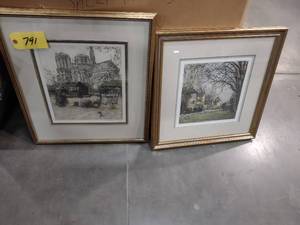 lot 791 image: (2) Art Pieces...