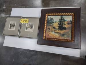lot 793 image: (3) Art Pieces...