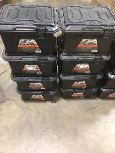 lot 5 image: Lot of Assorted  Plano 16 qt. Storage Crate (12 Boxes) Customer Returns See Pictures