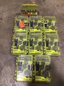 lot 22 image: Lot of Assorted RYOBI 48-Piece Project Set Customer Returns See Pictures