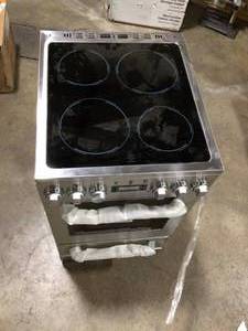 lot 38 image: Avanti Elite Series 20 in. Electric Range Oven in Stainless Steel   Customer Returns See Pictures