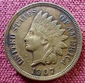 1907 Indian Head Penny - Nice Grade