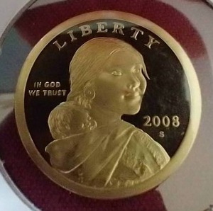 2008 Proof Sacagawea $1 Coin