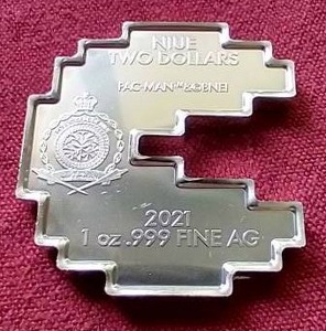 2021 Niue 1 Oz. Silver Pac-Man Coin