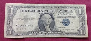 1957-B Silver Certificate $1 Note