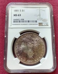 1881-S Morgan Dollar - NGC MS63
