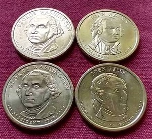(4) Presidential $1 Coins