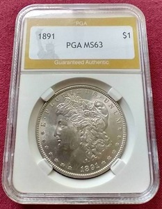1891 Morgan Dollar - PGA MS63