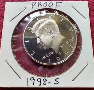 1998-S Proof Kennedy Half Dollar