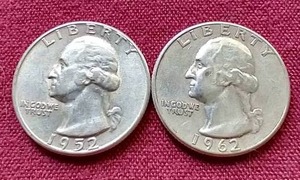 (2) 90% Silver Washington Quarters