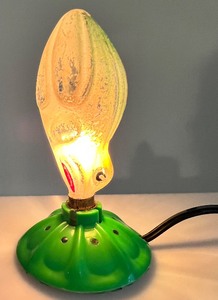 lot 31 image: Vintage Glass Christmas Light Bulb - Frog