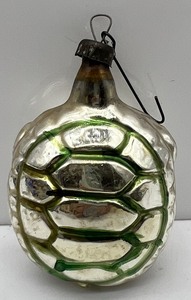 lot 57 image: Vintage Glass Christmas Ornament - Turtle