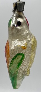 lot 58 image: Vintage Glass Christmas Ornament - Parakeet Bird