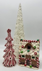 lot 81 image: Christmas Trees and Gingerbread House