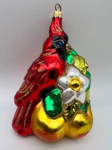 lot 156 image: KURT S. ADLER Polonaise Hand Blown Glass Ornament - Cardinal