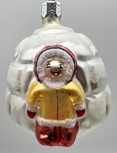 lot 161 image: RADKO Blown Glass Christmas Ornament - Little Eskimo