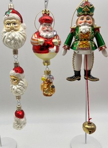 lot 180 image: Unique Christmas Ornaments Lot of 3