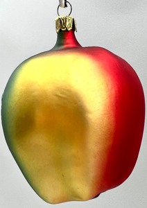 lot 135 image: Vintage German Anthropomorphic Apple RADKO Glass Christmas Ornament