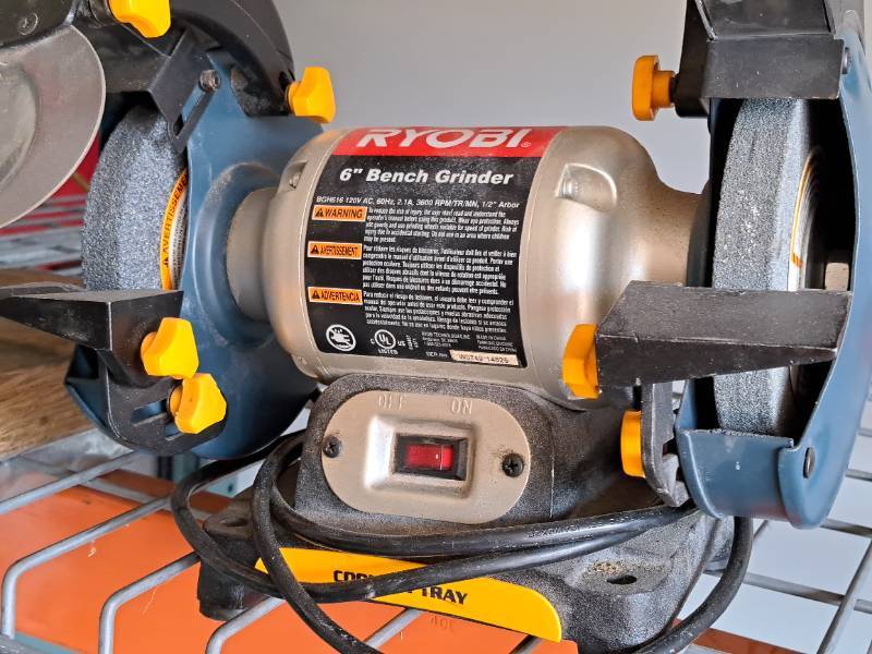 Ryobi 6 discount inch bench grinder