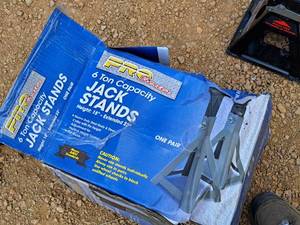 lot 38 image: Lot of (One Pair) 6-Ton Pro Series Jack Stands (in box)