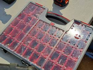 lot 44 image: Craftsman Rotary Tool Accessories with Parts Organizer Suitcase