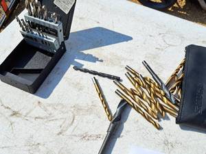 lot 81 image: Assorted Drill Bits with Drill Index Case