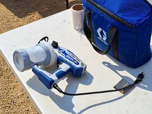 lot 90 image: Graco TrueCoat True Airless 360 DSP Sprayer with Soft-Side Carry Bag