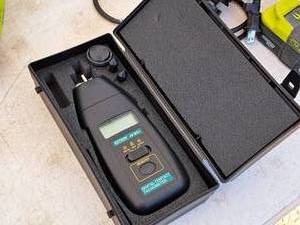 lot 108 image: Extech Digital Contact Tachometer 461891 with Case