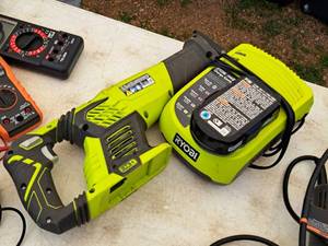 lot 107 image: Ryobi 18V Reciprocating Saw P514 with Battery, Charger