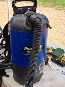 lot 142 image: Powr-Flite PowrPRO Silent Run Backpack Vacuum