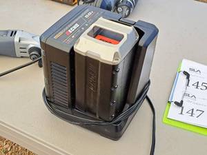lot 148 image: Echo 58V Lithium-Ion Cordless Tool Battery with Battery Charger
