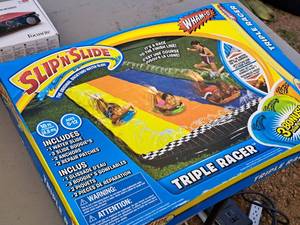 lot 252 image: Wham-o Slip N Slide Triple Racer Water Slide (in original packaging)